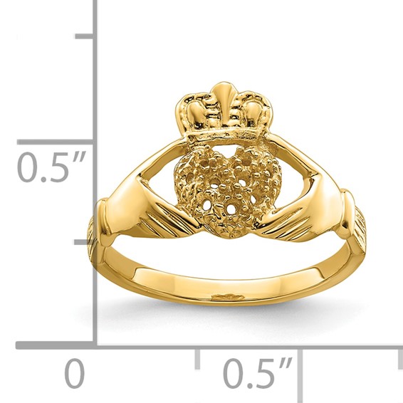 10K Claddagh Ring Mounting