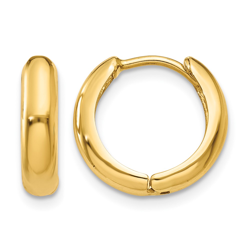 10k Polished Hinged Hoop Earrings (10Y7916)