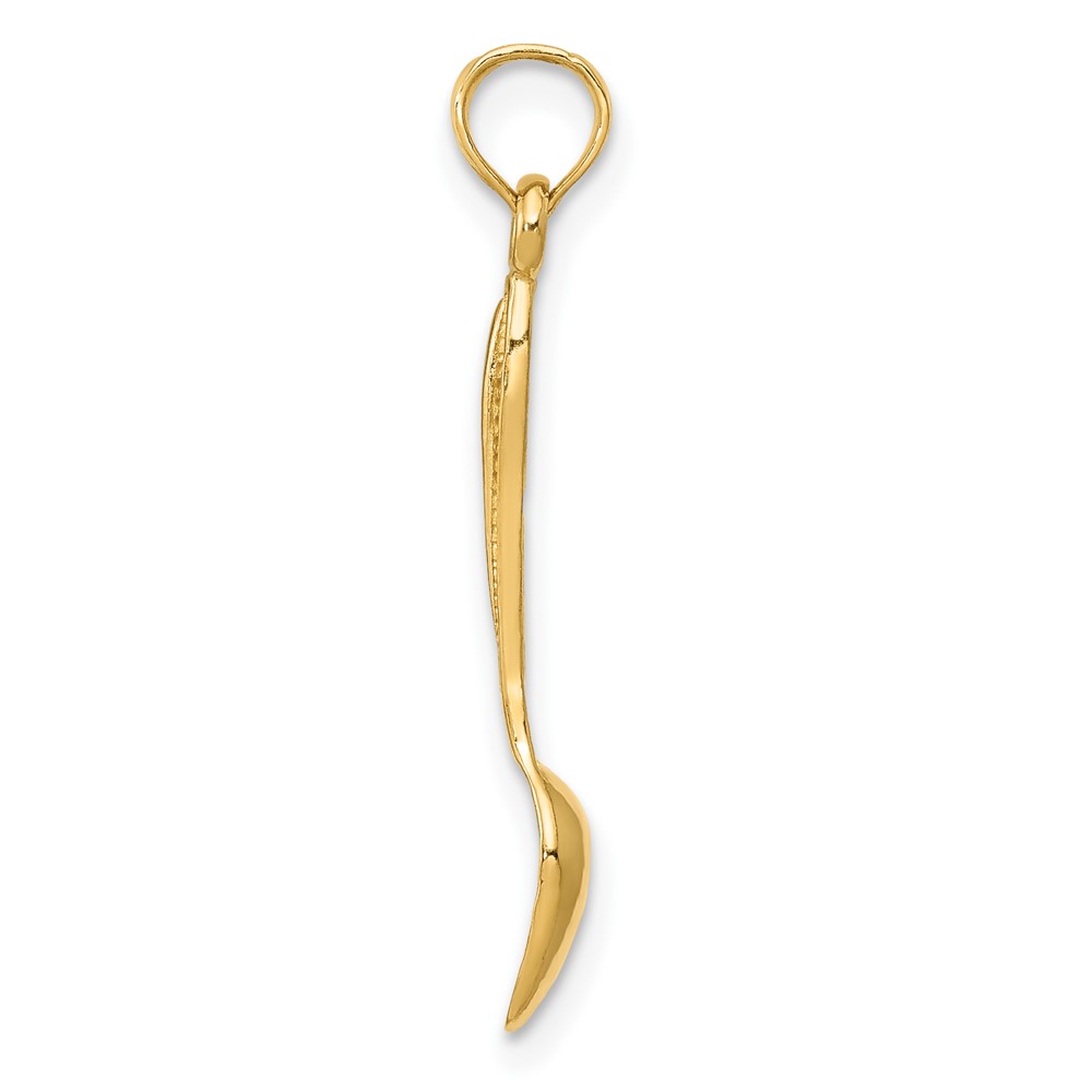 10K 3-D Table Spoon Pendant (10YC1041)