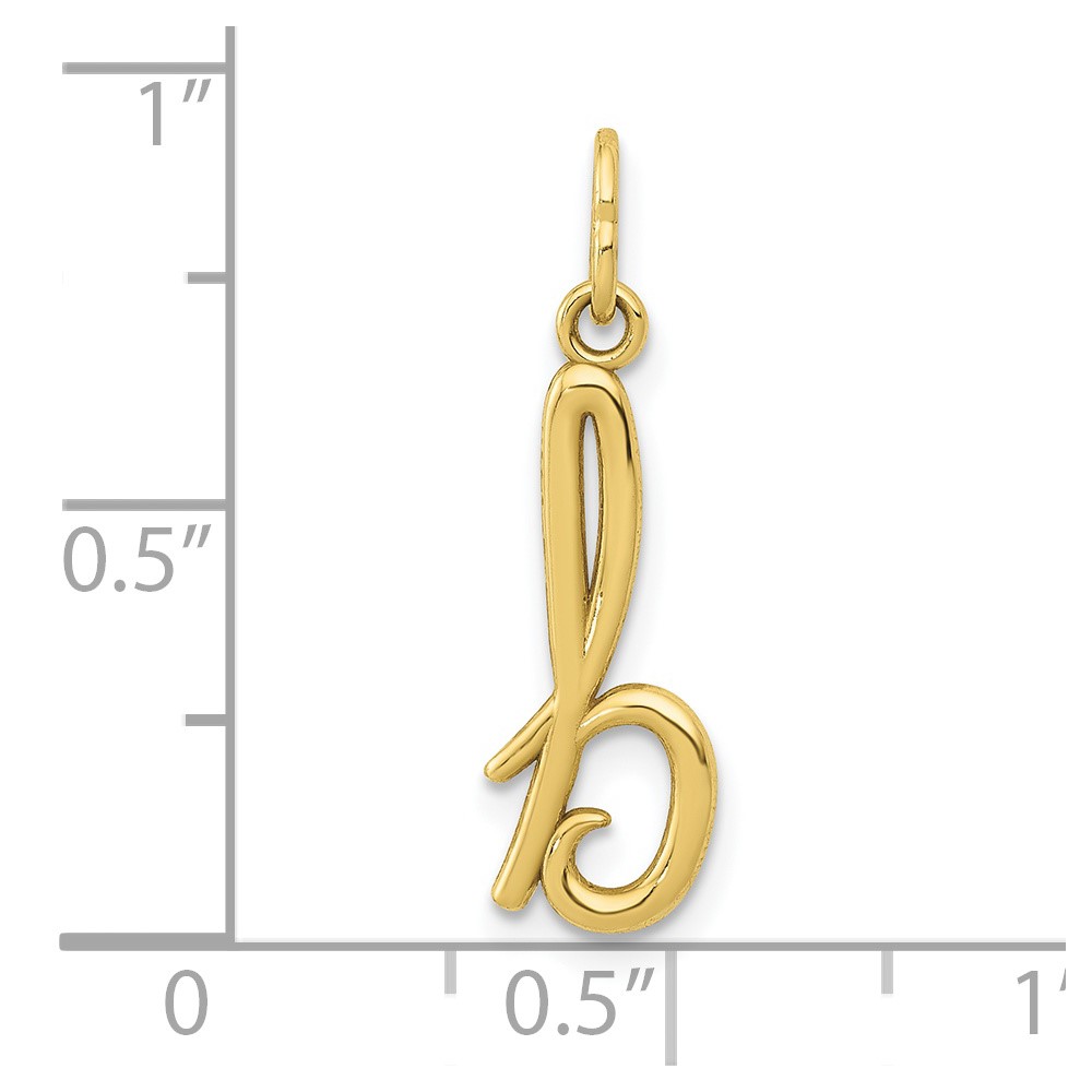 10k Yellow Gold Letter b Initial Charm (10YC1060B)