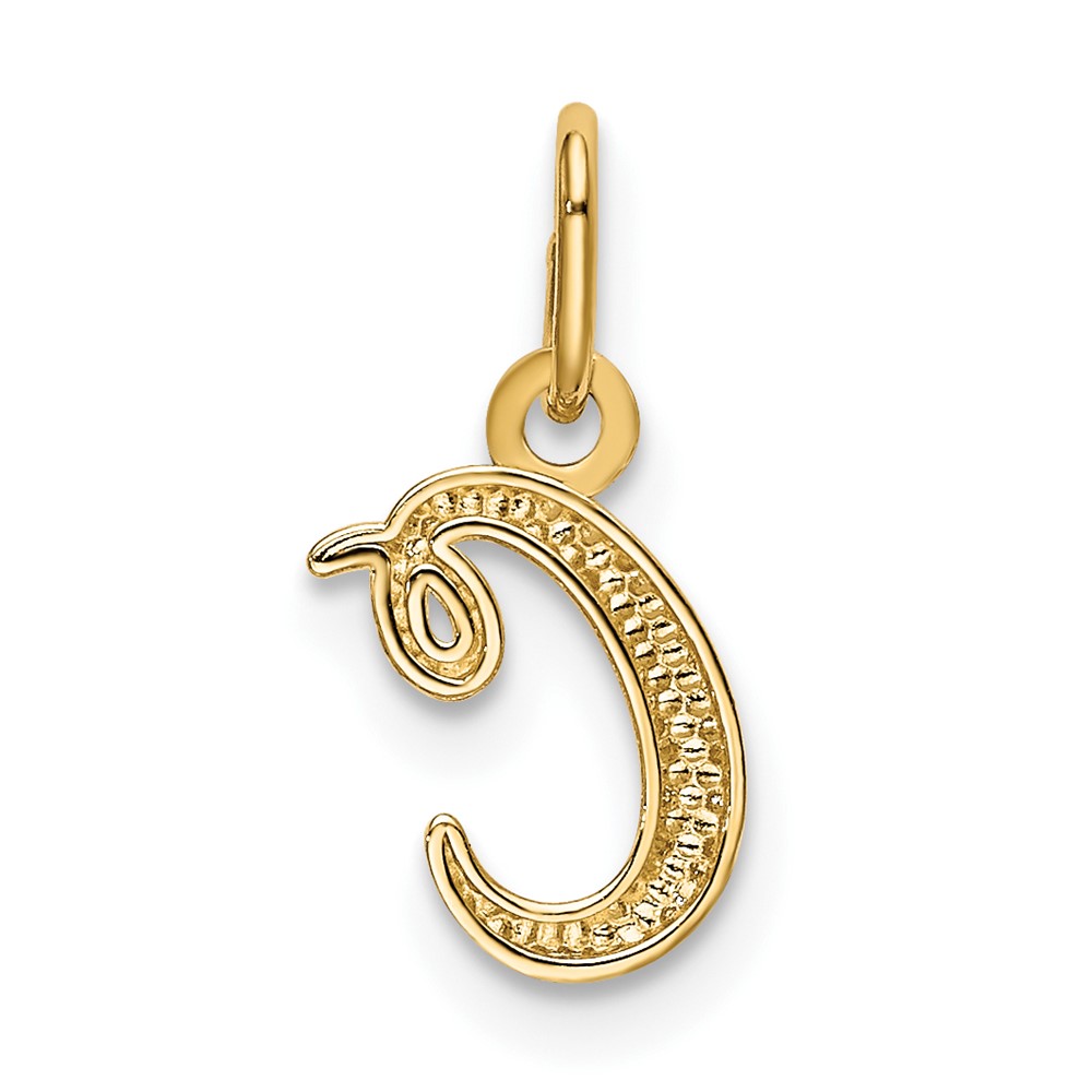 10k Yellow Gold Letter c Initial Charm (10YC1060C)