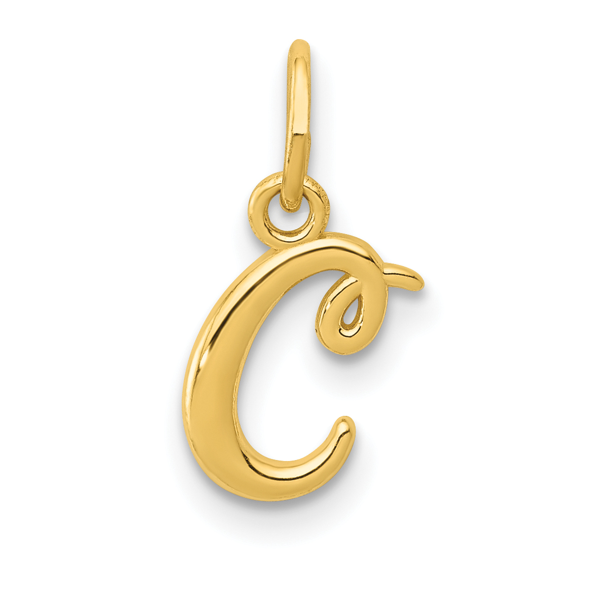 10k Yellow Gold Letter c Initial Charm (10YC1060C)