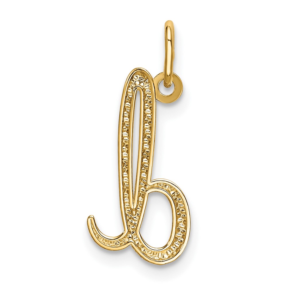 10k Yellow Gold Letter d Initial Charm (10YC1060D)