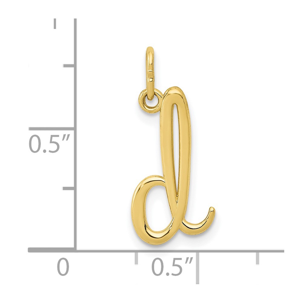 10k Yellow Gold Letter d Initial Charm (10YC1060D)