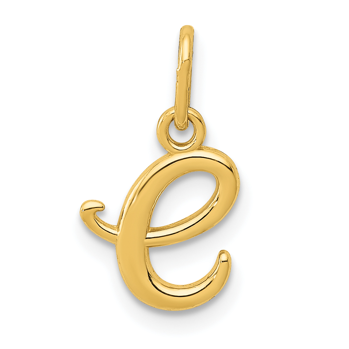 10k Yellow Gold Letter e Initial Charm (10YC1060E)