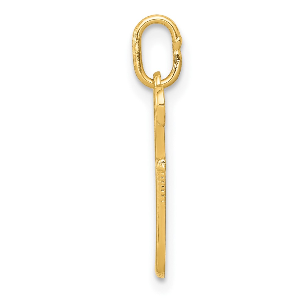 10k Yellow Gold Letter r Initial Charm (10YC1060F)