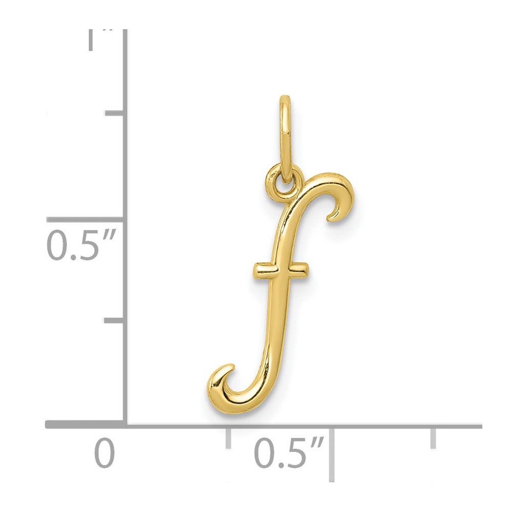 10k Yellow Gold Letter r Initial Charm (10YC1060F)