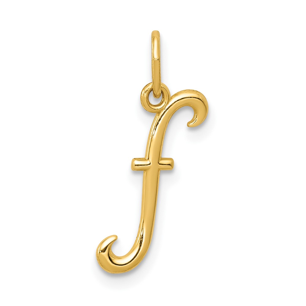 10k Yellow Gold Letter r Initial Charm (10YC1060F)