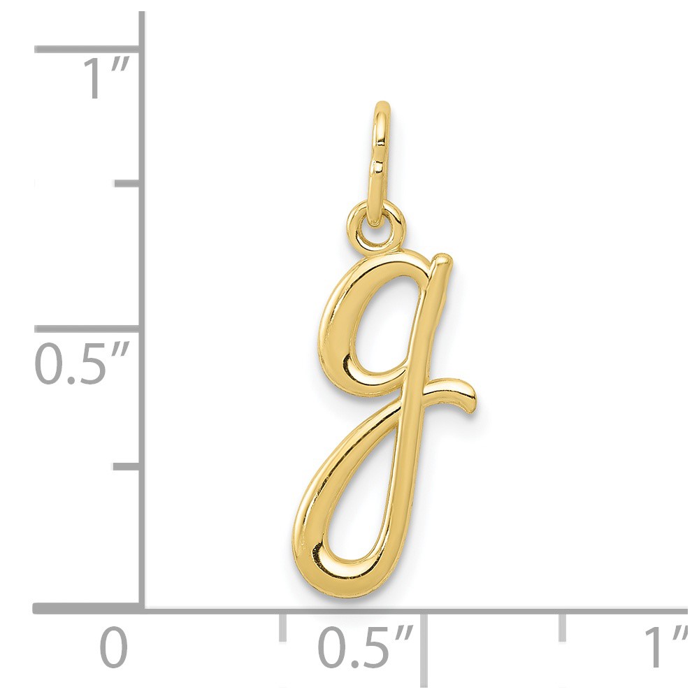 10k Yellow Gold Letter g Initial Charm (10YC1060G)