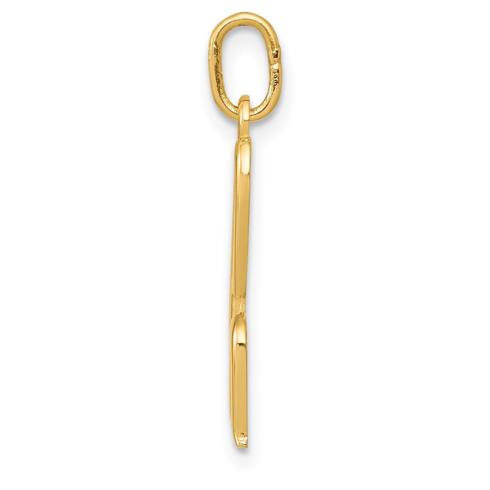 10k Yellow Gold Letter h Initial Charm (10YC1060H)
