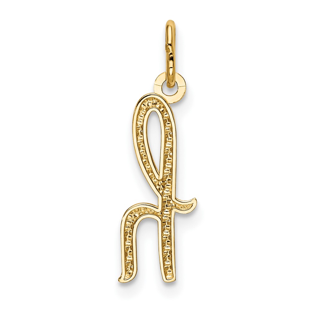 10k Yellow Gold Letter h Initial Charm (10YC1060H)