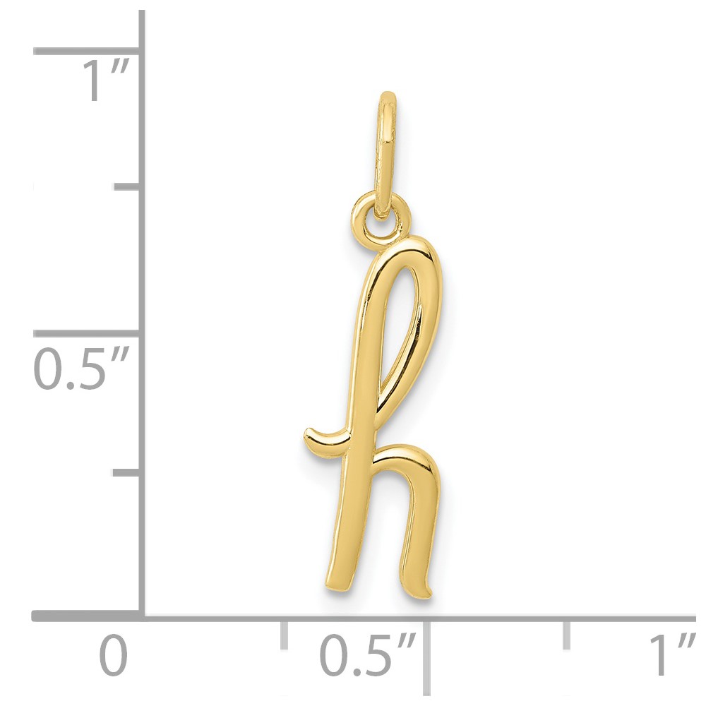 10k Yellow Gold Letter h Initial Charm (10YC1060H)