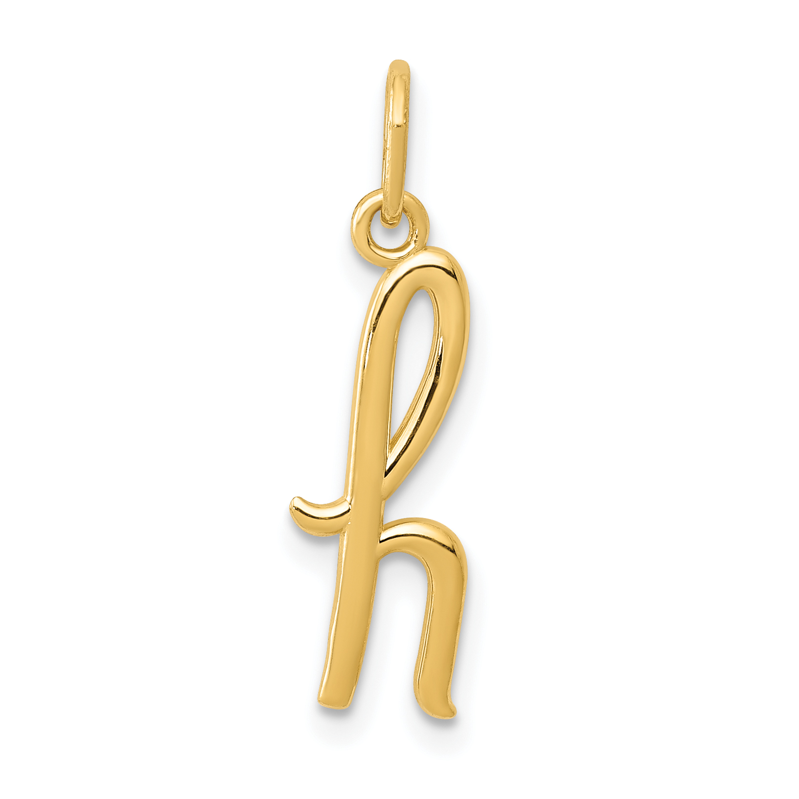 10k Yellow Gold Letter h Initial Charm (10YC1060H)