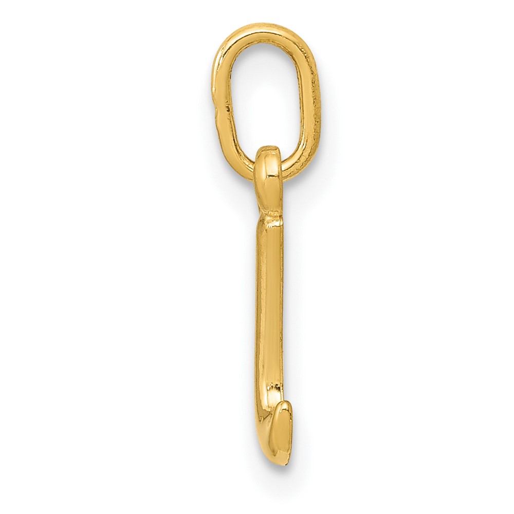 10k Yellow Gold Letter i Initial Charm (10YC1060I)