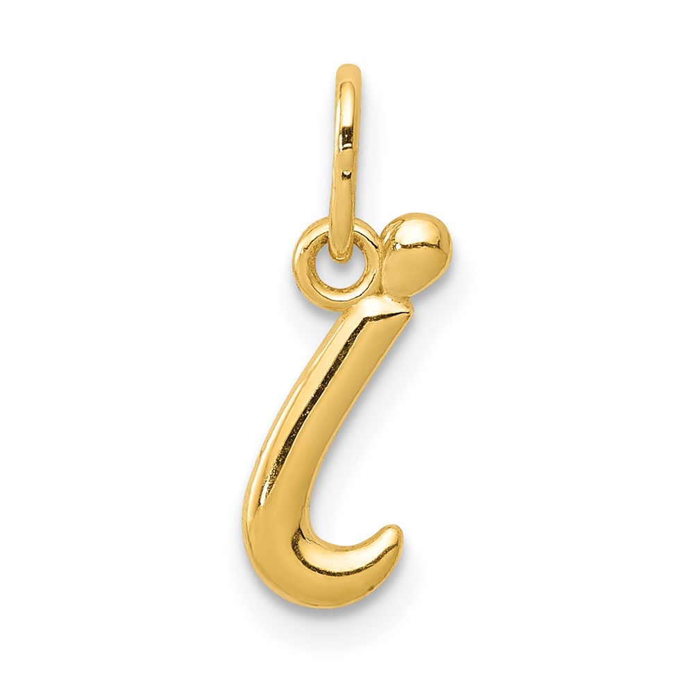 10k Yellow Gold Letter i Initial Charm (10YC1060I)