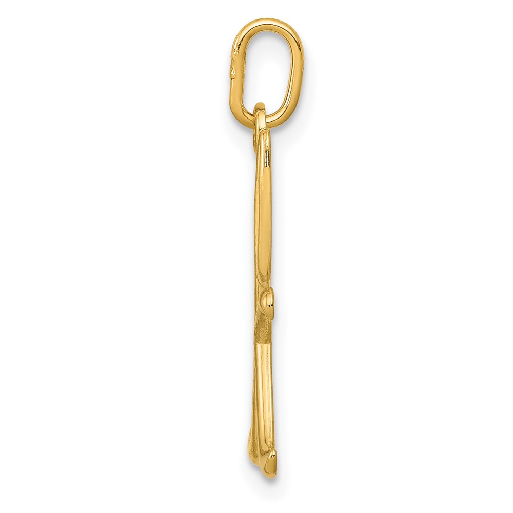 10k Yellow Gold Letter k Initial Charm (10YC1060K)