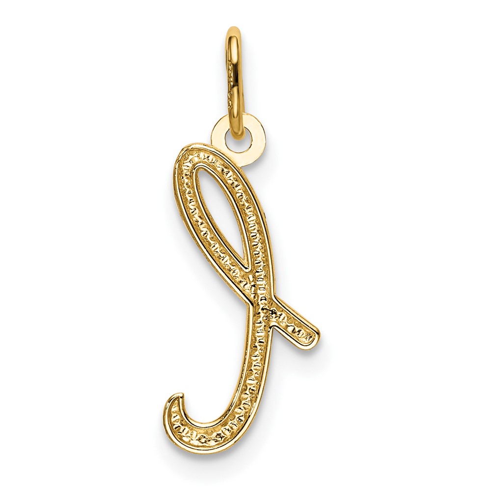 10k Yellow Gold Letter l Initial Charm (10YC1060L)