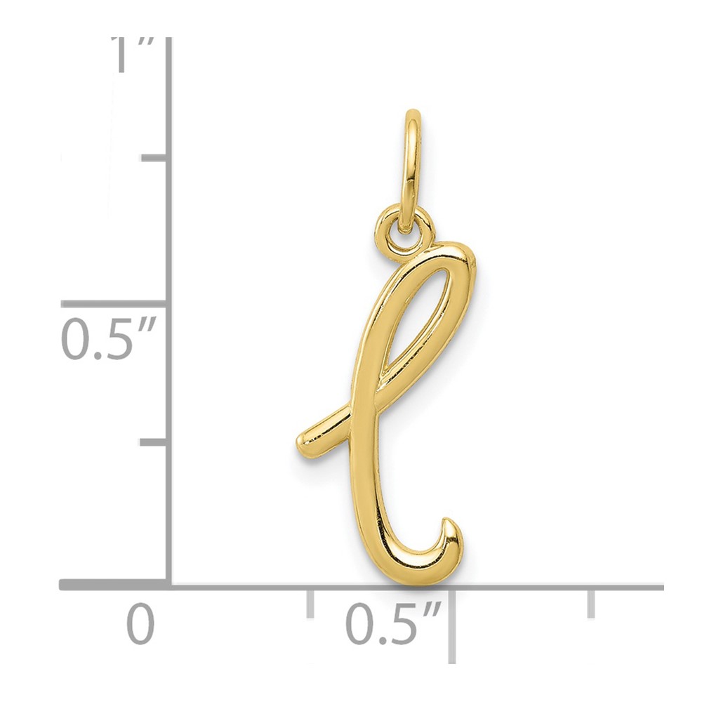 10k Yellow Gold Letter l Initial Charm (10YC1060L)
