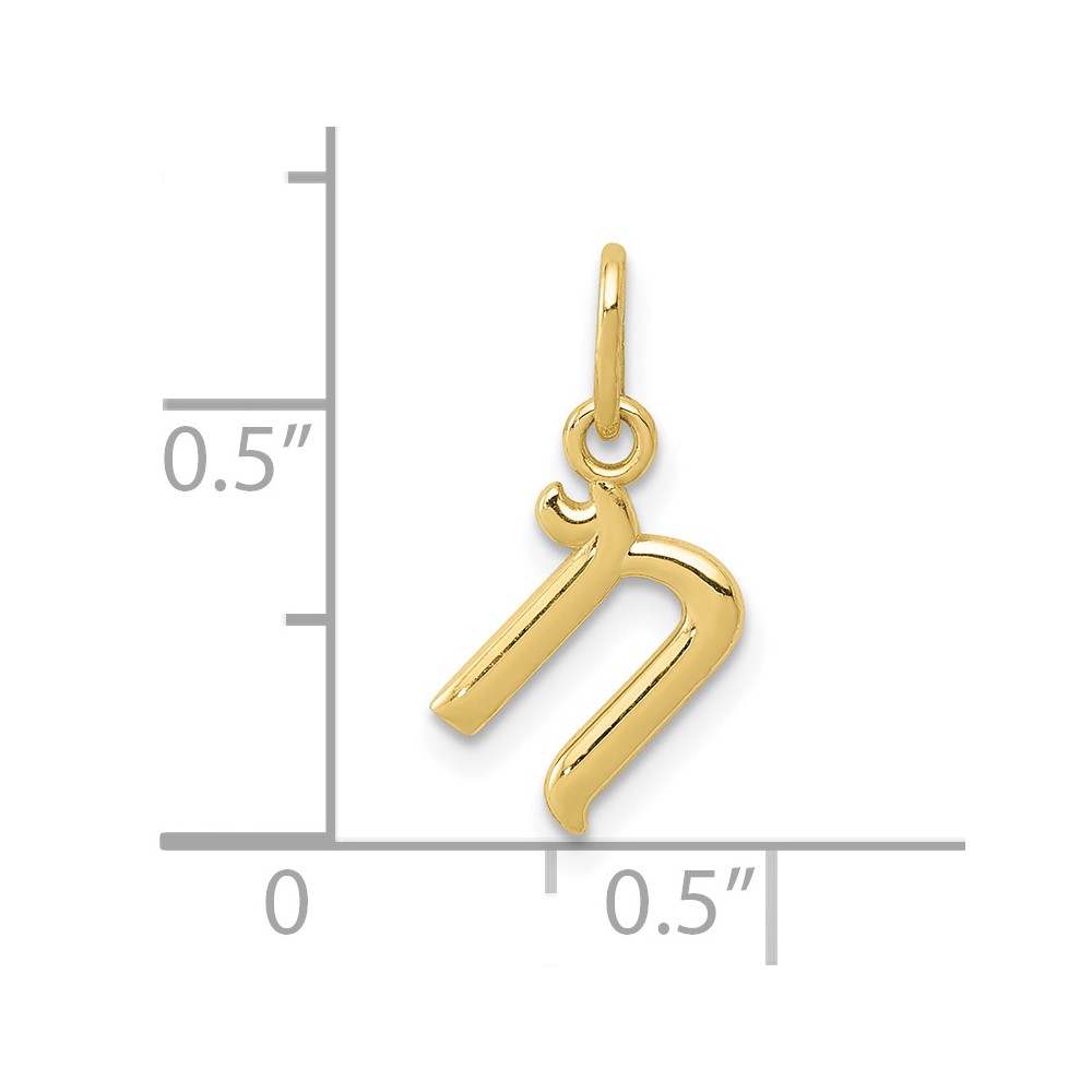 10k Yellow Gold Letter n Initial Charm (10YC1060N)
