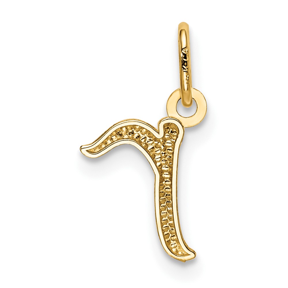 10k Yellow Gold Letter r Initial Charm (10YC1060R)
