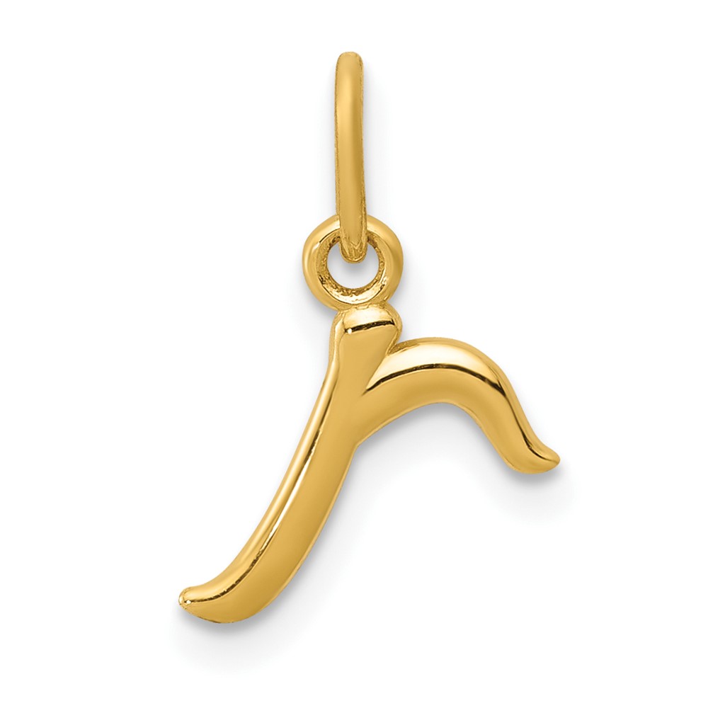 10k Yellow Gold Letter r Initial Charm (10YC1060R)