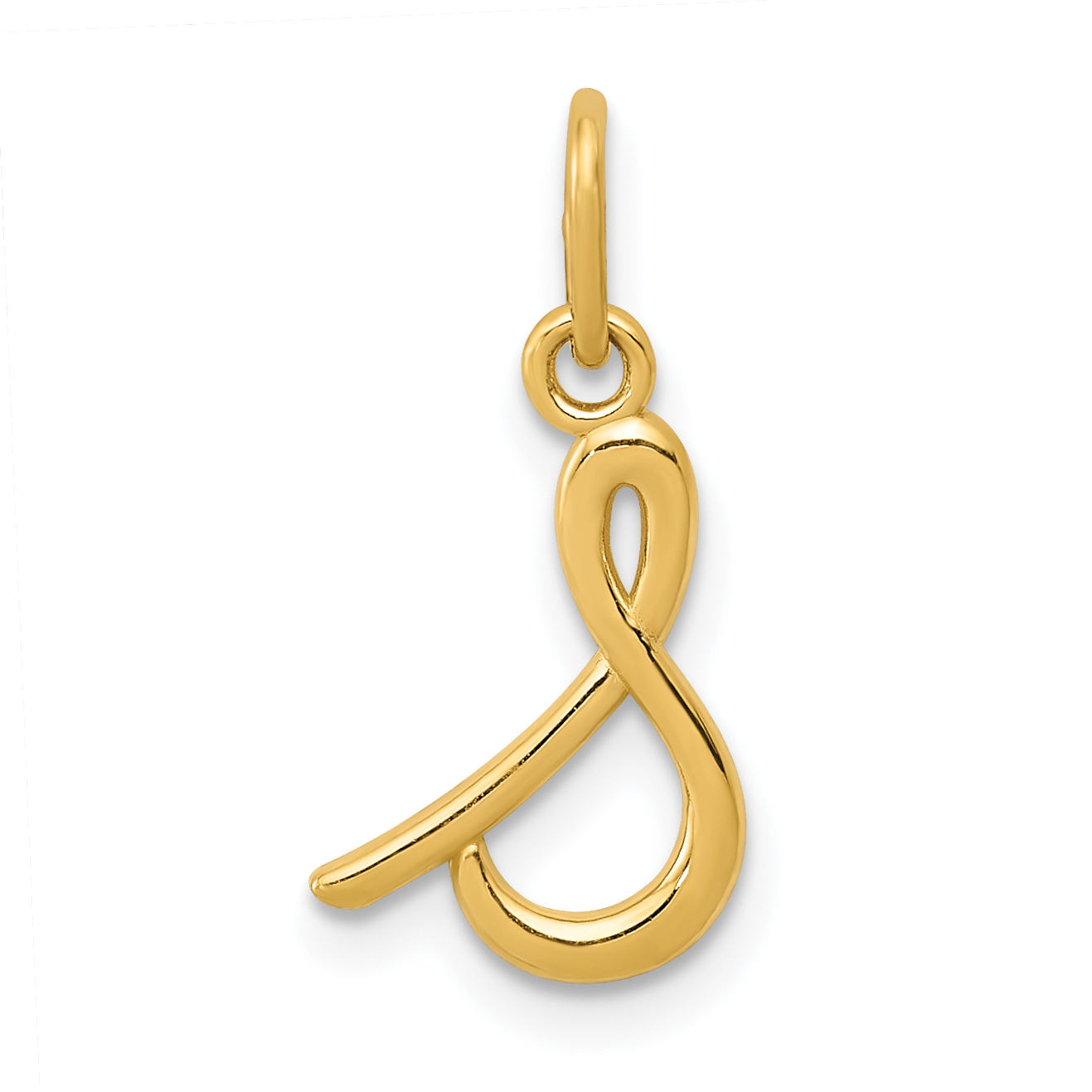 10k Yellow Gold Letter s Initial Charm (10YC1060S)