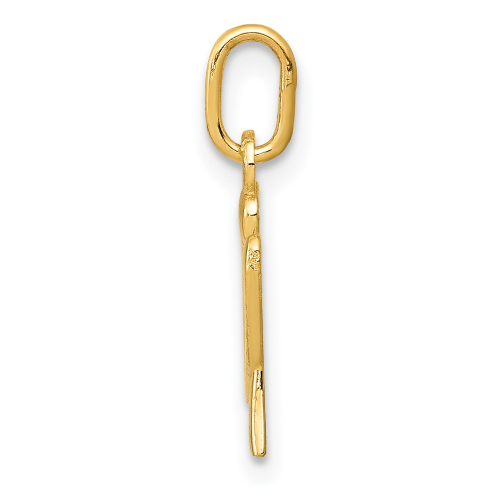 10k Yellow Gold Letter u Initial Charm (10YC1060U)