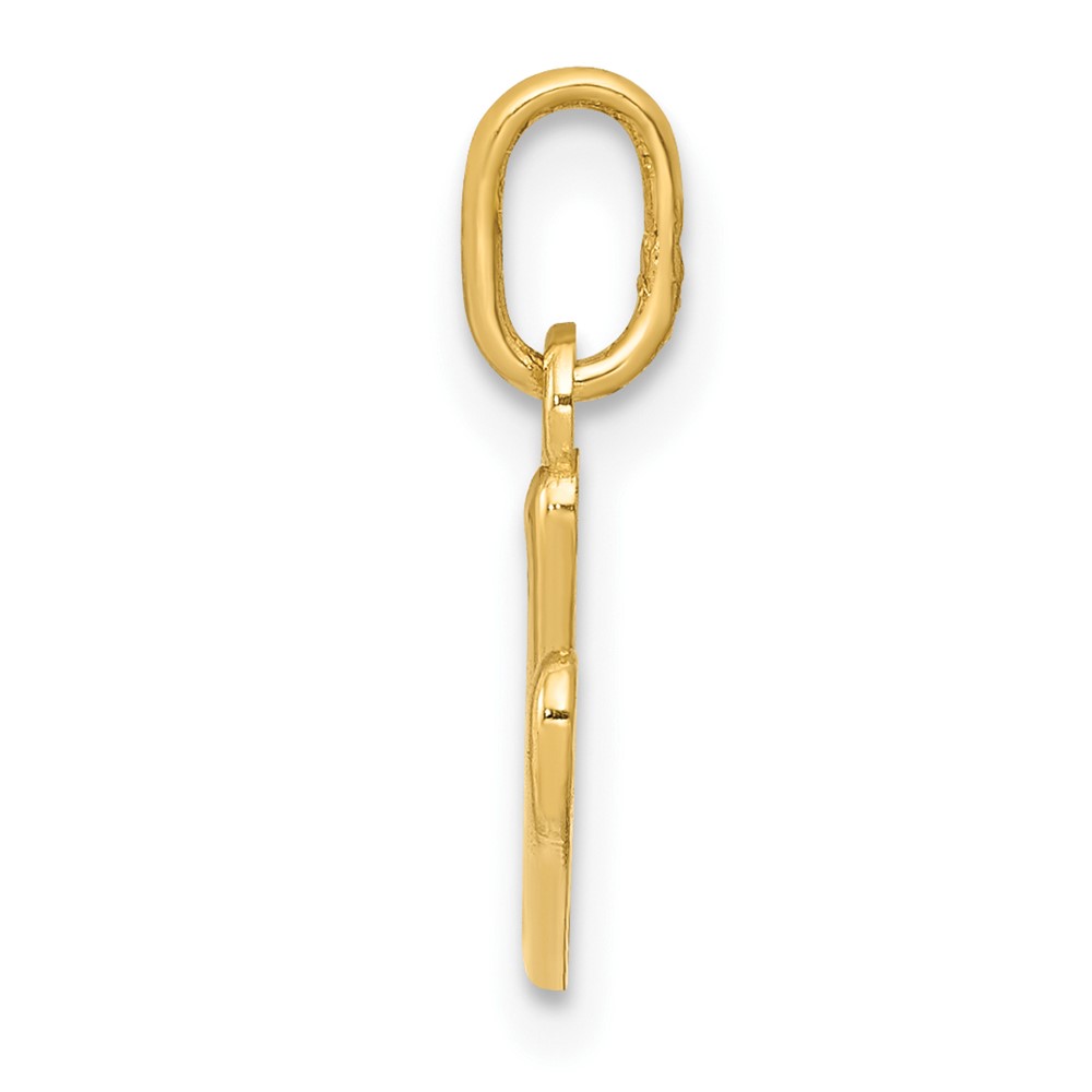 10k Yellow Gold Letter v Initial Charm (10YC1060V)