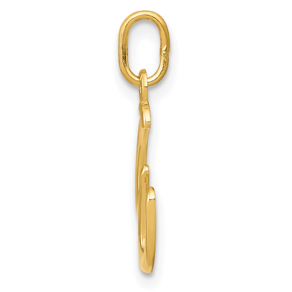 10k Yellow Gold Letter w Initial Charm (10YC1060W)