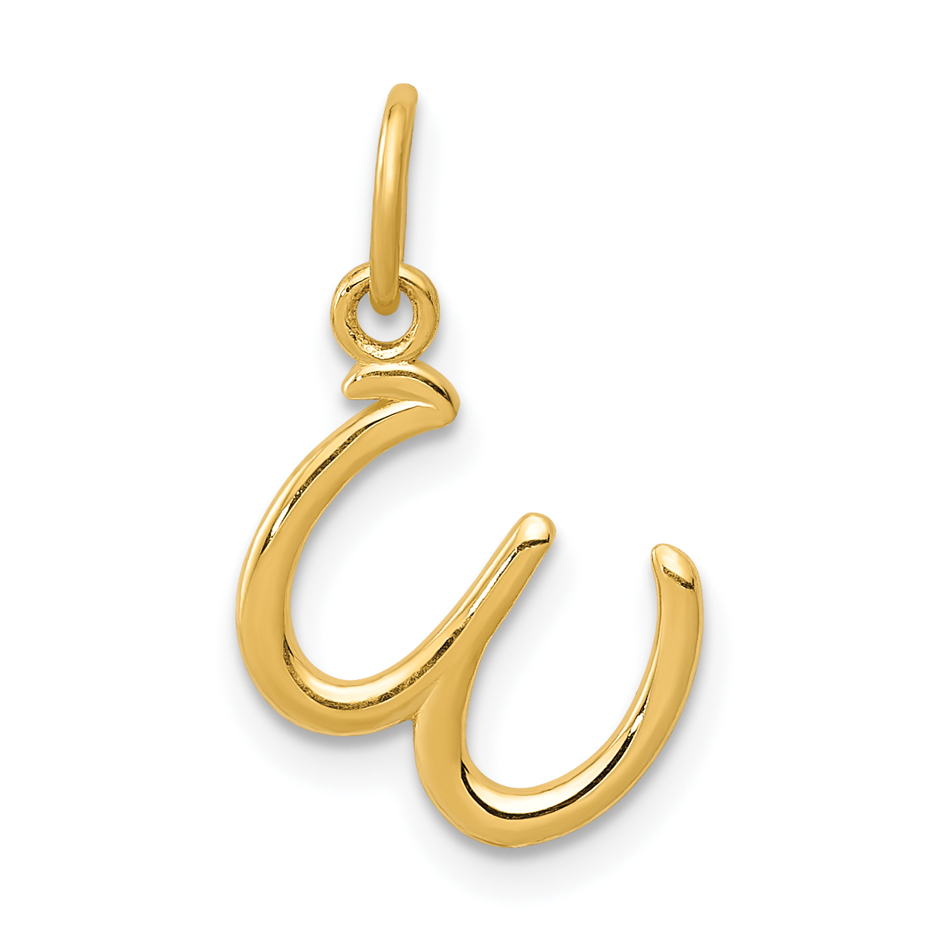 10k Yellow Gold Letter w Initial Charm (10YC1060W)