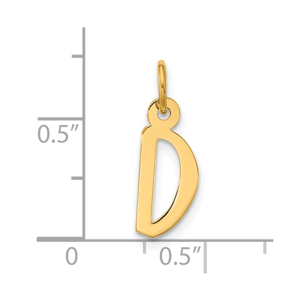 10k Large Slanted Block Initial D Charm (10YC1555D)