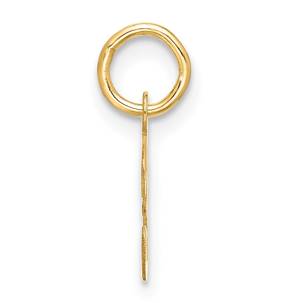 10k Small Script Initial F Charm (10YC1556F)