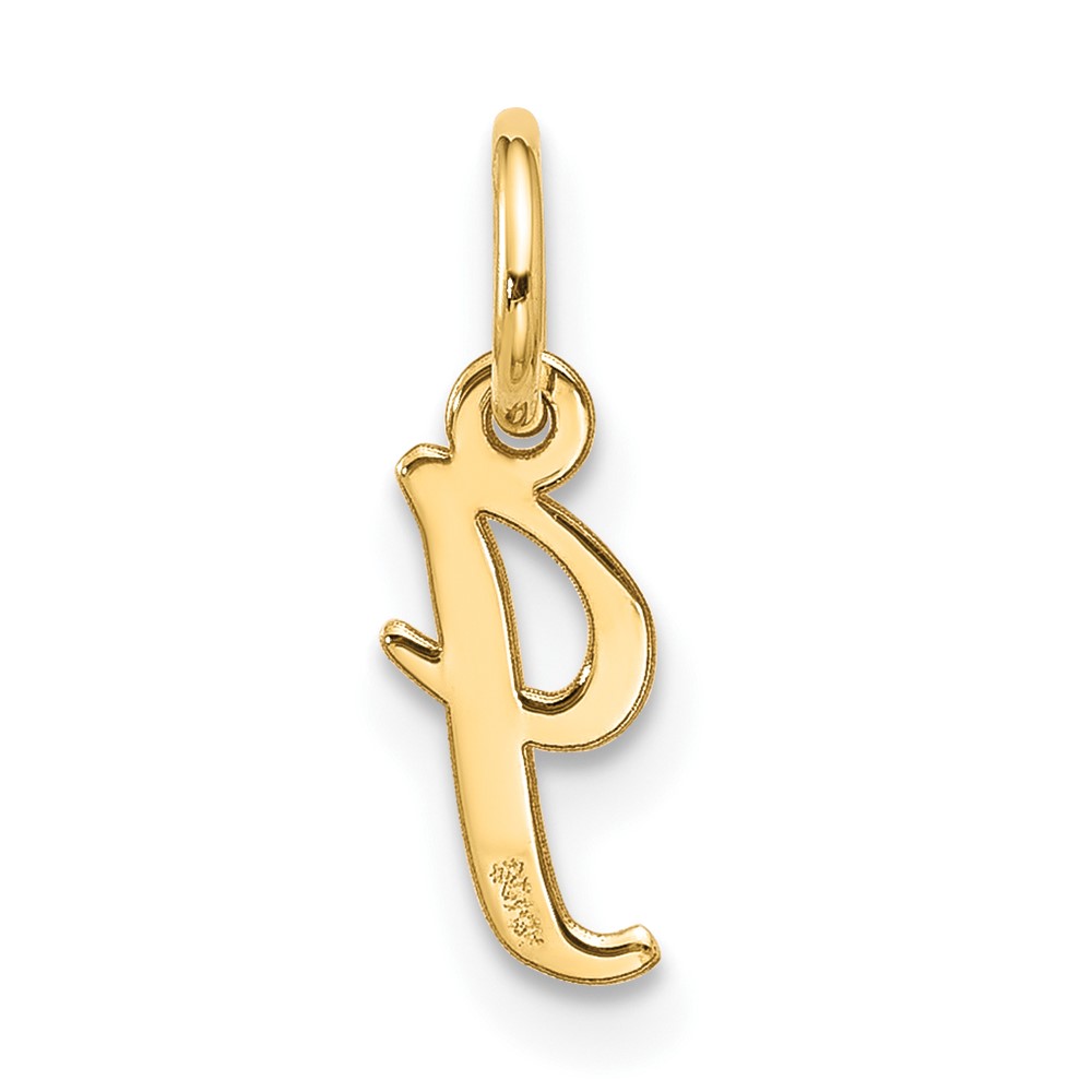 10k Small Script Initial I Charm (10YC1556I)