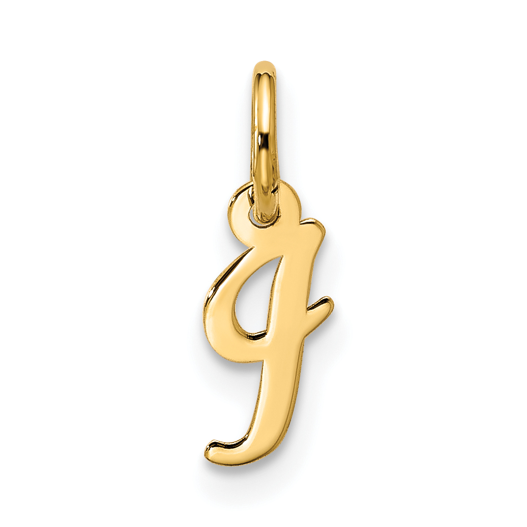 10k Small Script Initial I Charm (10YC1556I)