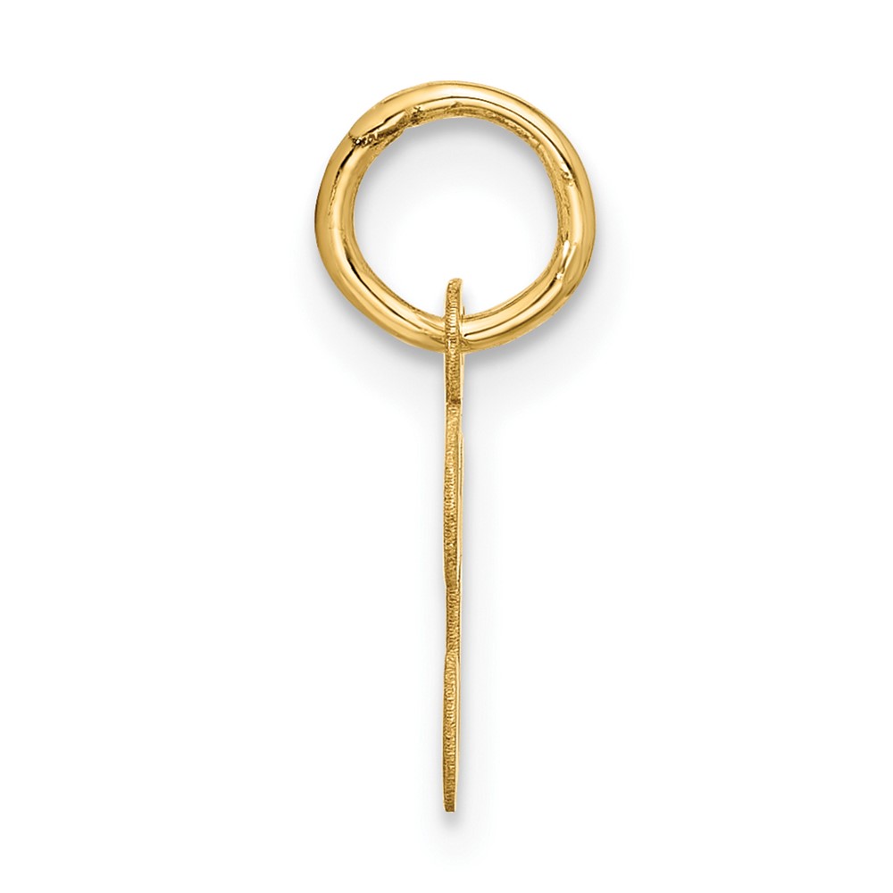 10k Small Script Initial T Charm (10YC1556T)