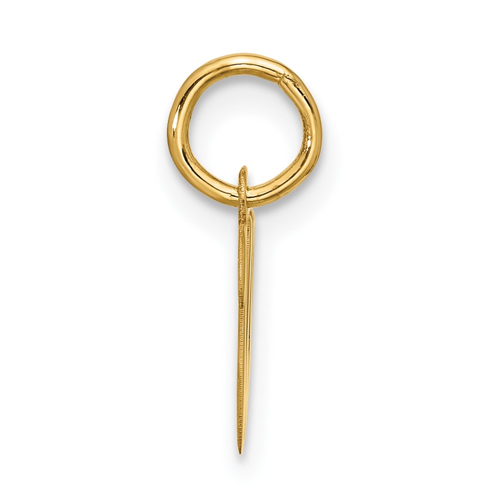 10k Small Script Initial W Charm (10YC1556W)