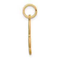 10K Yellow Gold Small Treble Clef Charm view 2