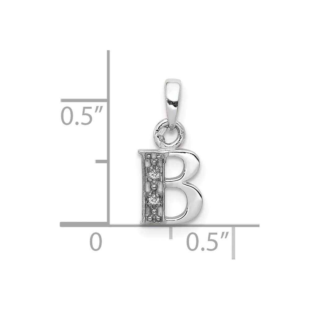 10KW Diamond Initial B Pendant (10YC251B)