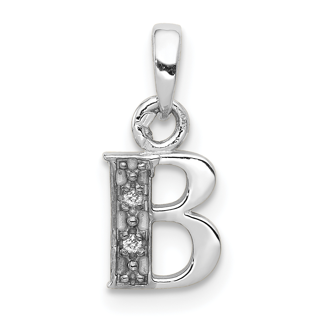 10KW Diamond Initial B Pendant (10YC251B)