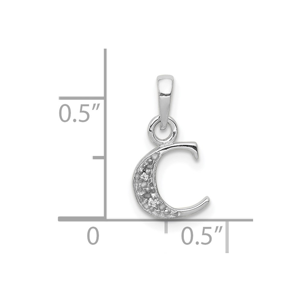 10KW Diamond Initial C Pendant (10YC251C)