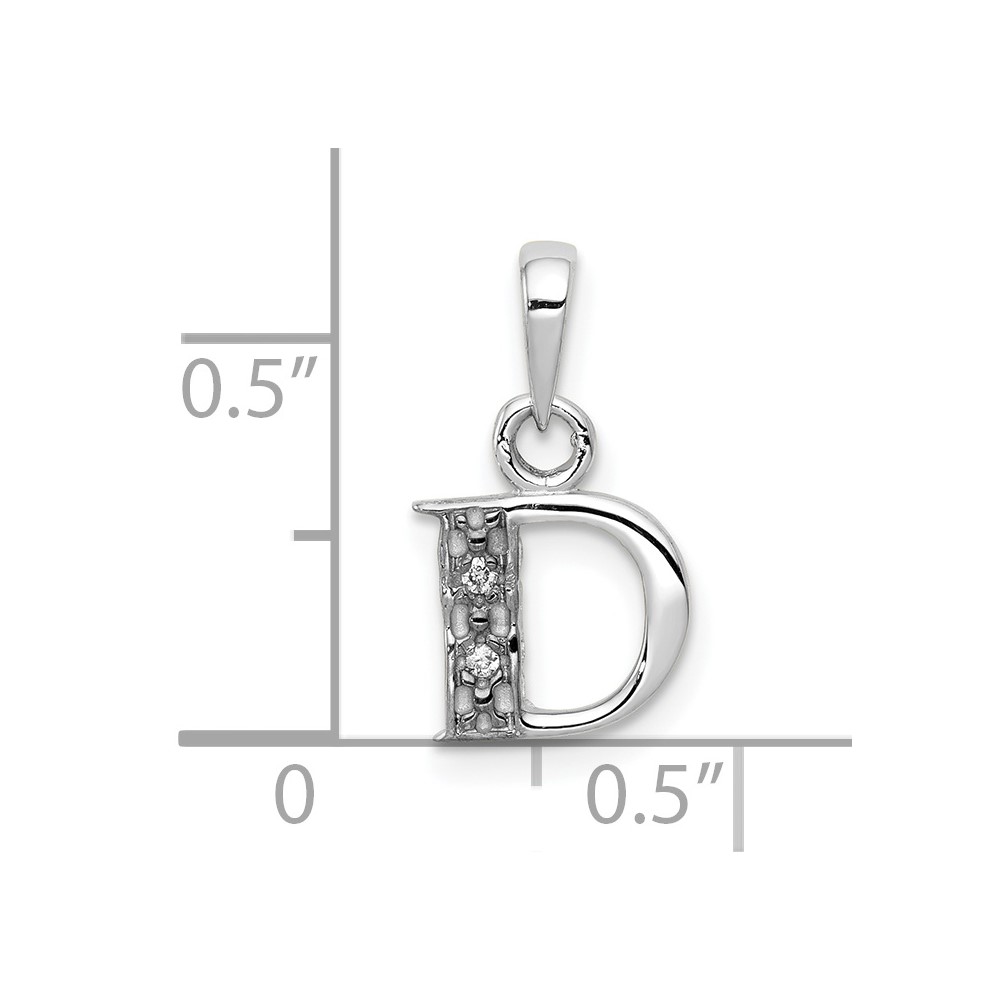 10KW Diamond Initial D Pendant (10YC251D)