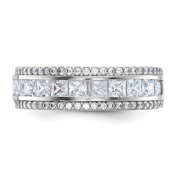 10K Tiara Collection Polished CZ Ring