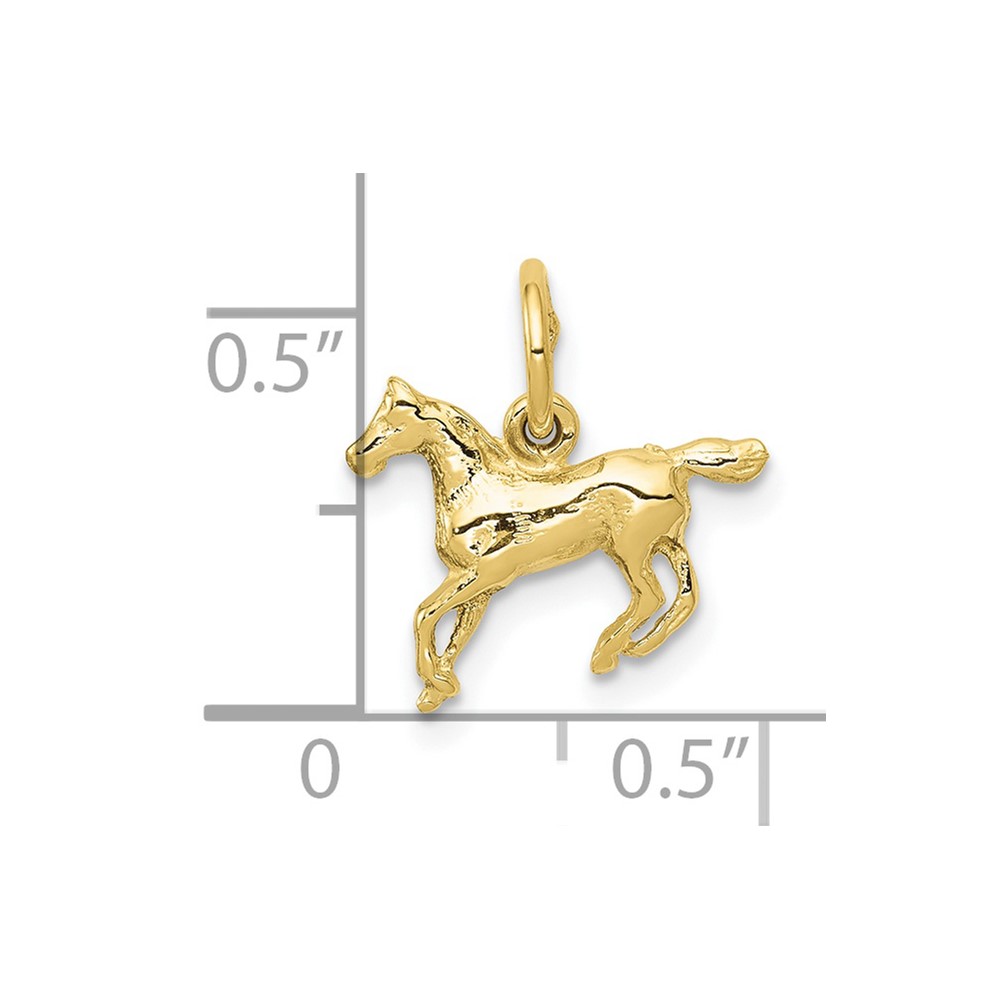 10k Polished Horse Charm (10YC440)