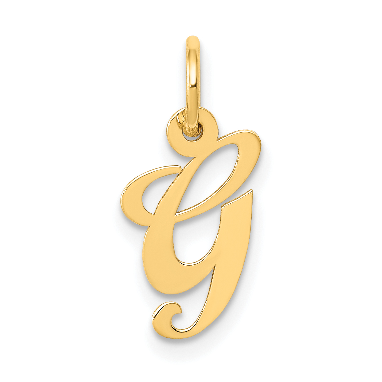 10K Small Fancy Script Initial G Charm (10YC650G)