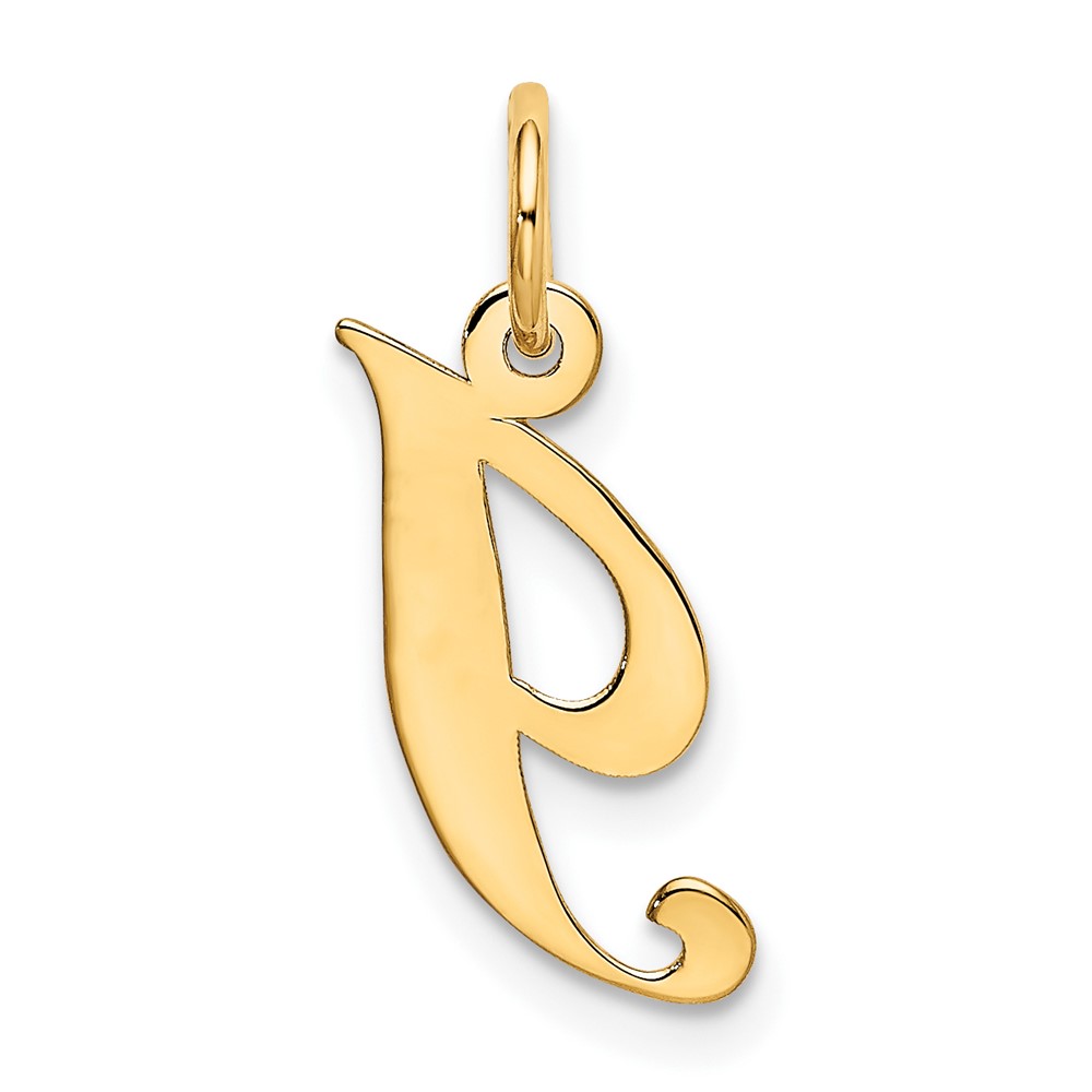 10K Small Fancy Script Initial I Charm (10YC650I)