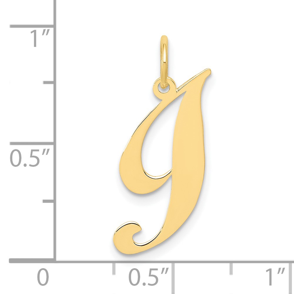 10K Small Fancy Script Initial I Charm (10YC650I)