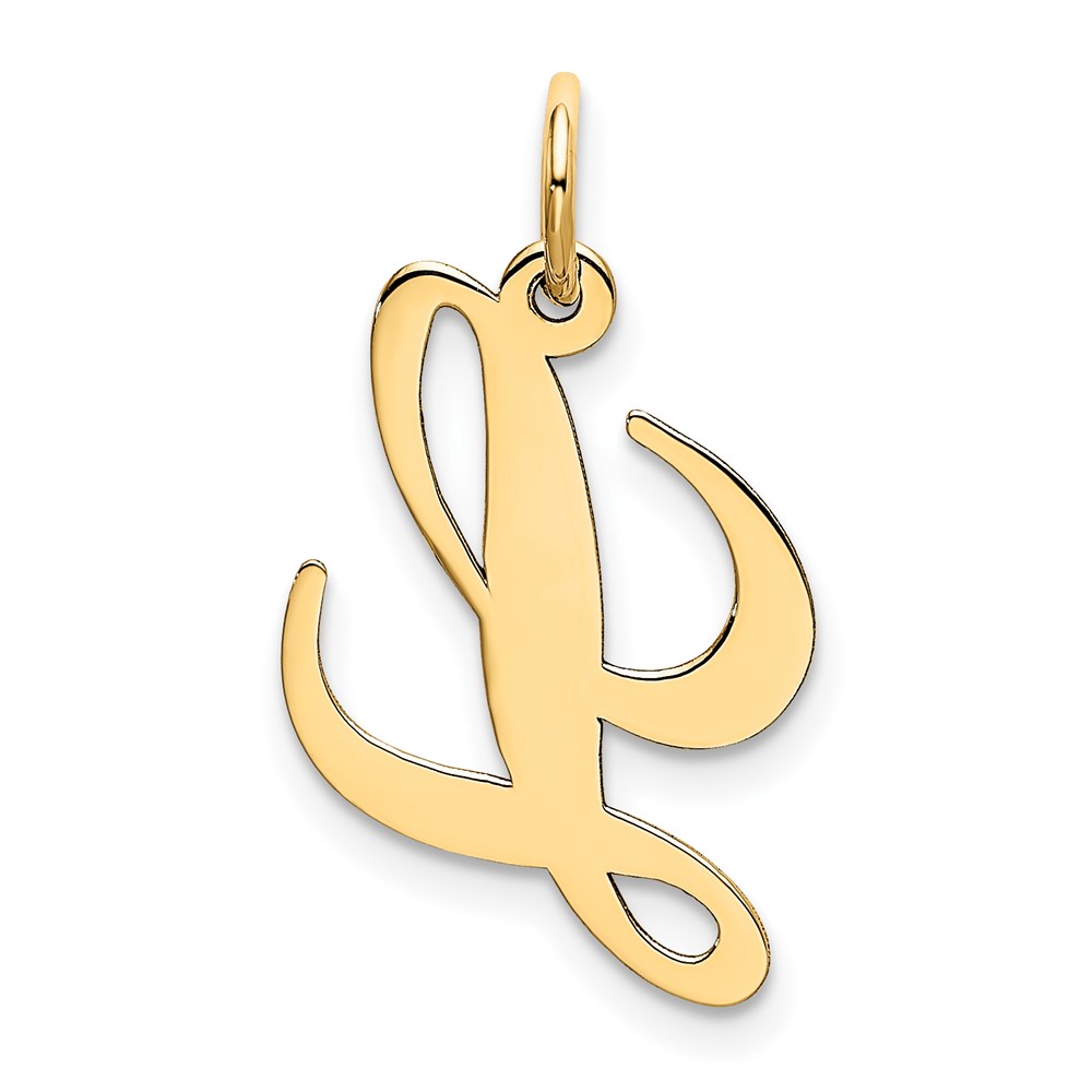 10K Small Fancy Script Initial L Charm (10YC650L)