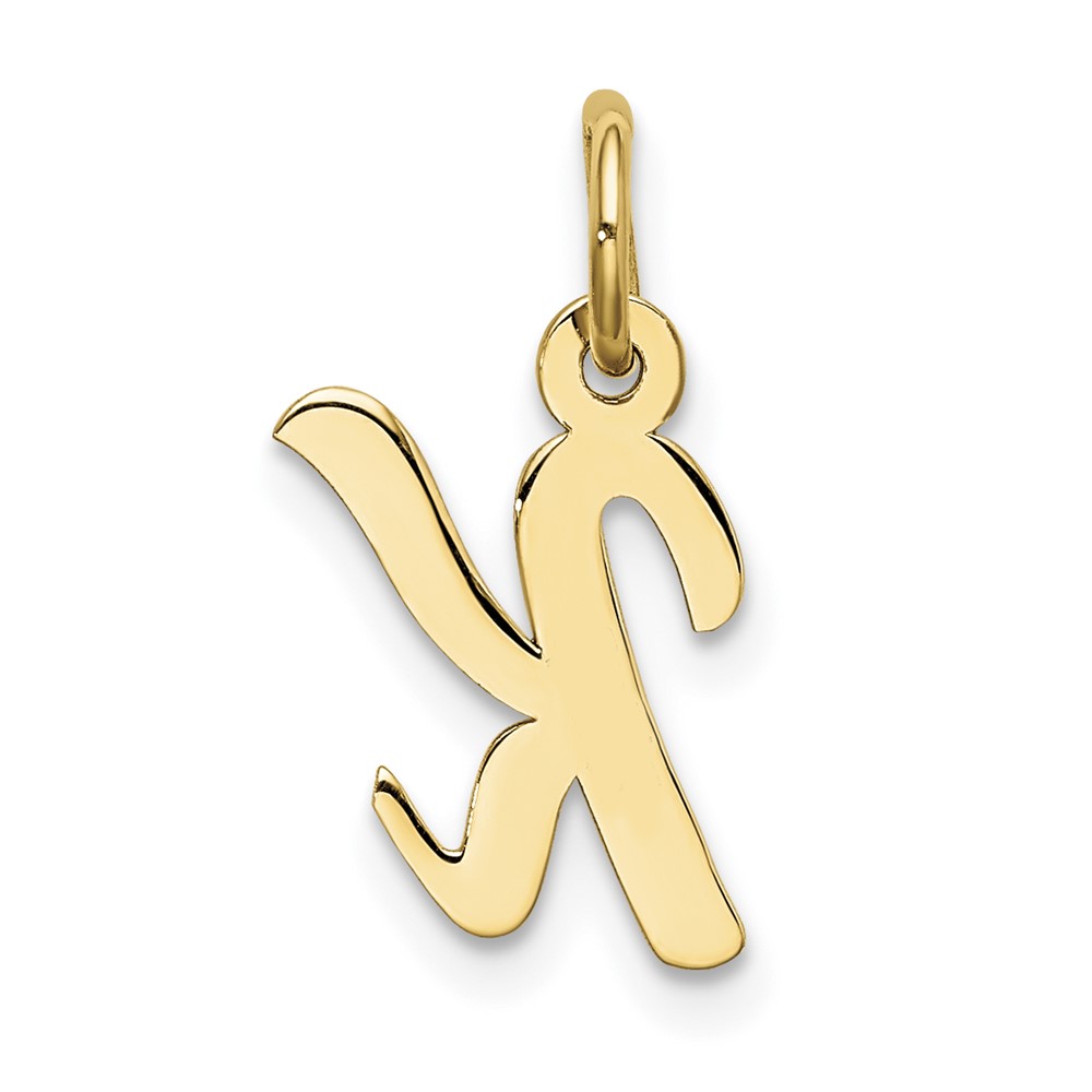10k Small Script Initial K Charm (10YC658K)