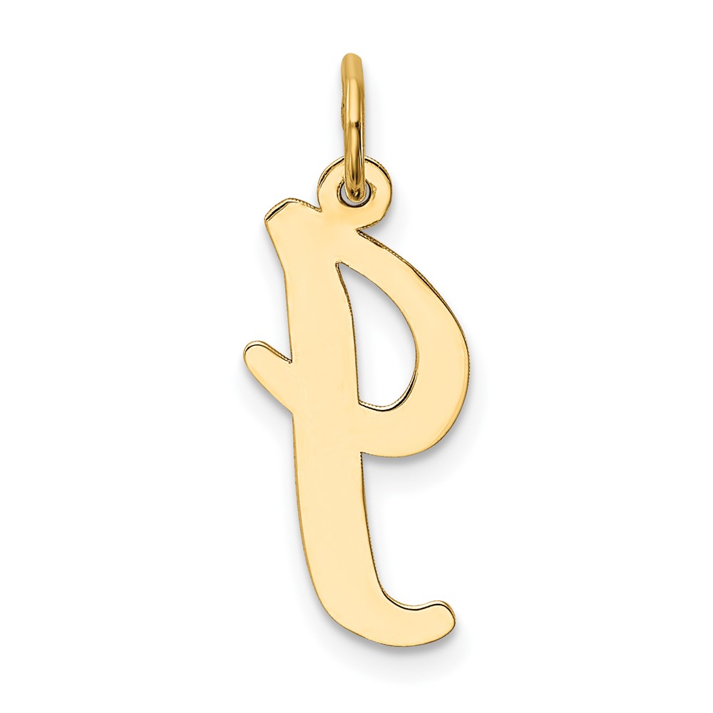 10k Large Script Letter I Initial Charm (10YC662I)