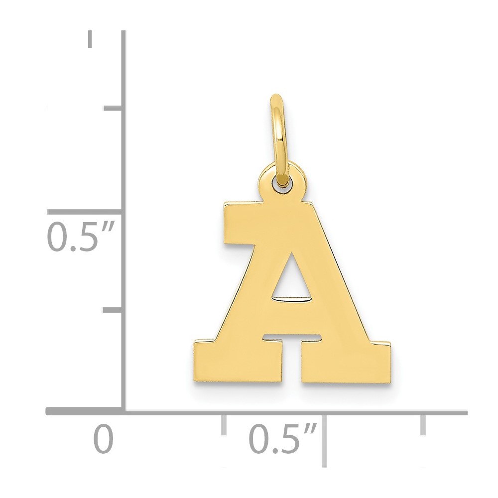 10k Small Block Initial A Charm (10YC664A)